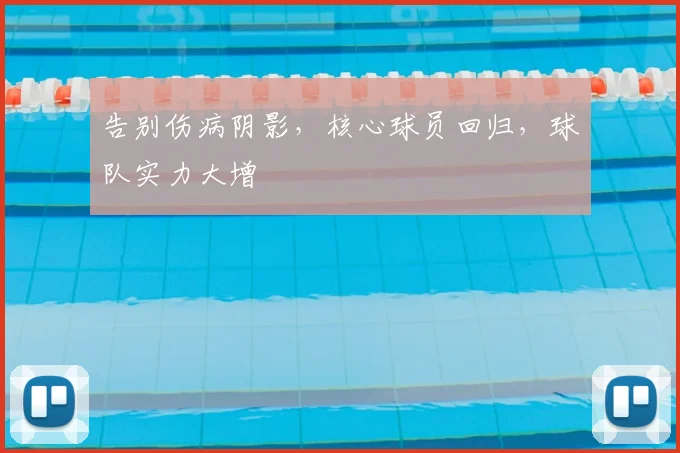 告别伤病阴影，核心球员回归，球队实力大增